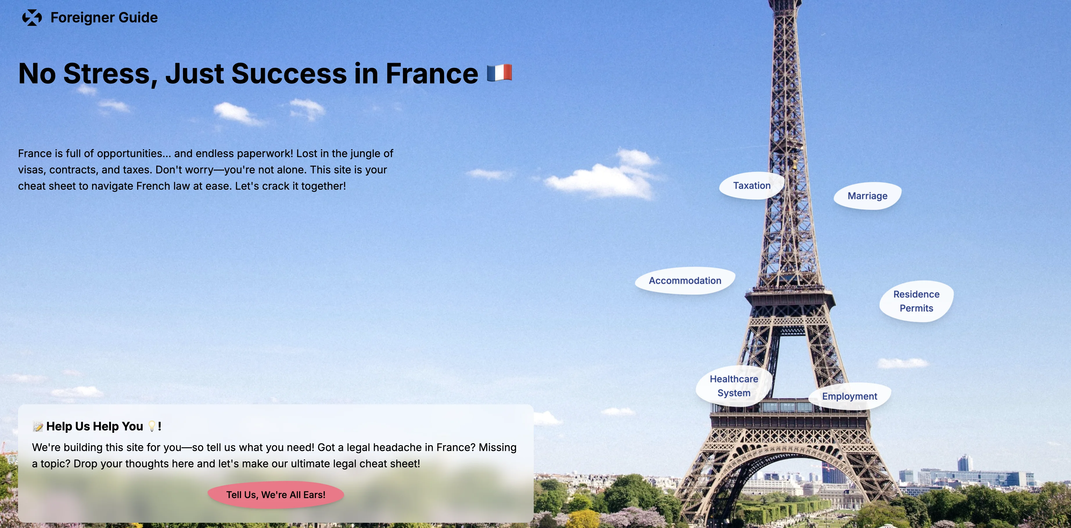 Foreigner Guide - Your AI Legal Assistant for France